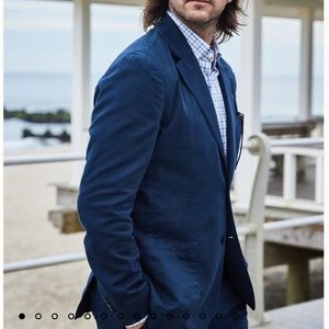 Faherty Navy Blue Blazer